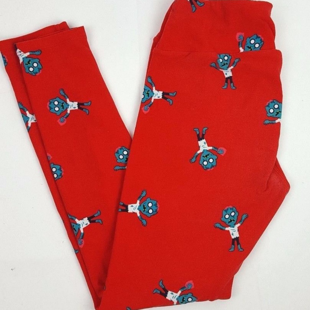 Lularoe Red Zombie OS Leggings - Picture 2 of 3